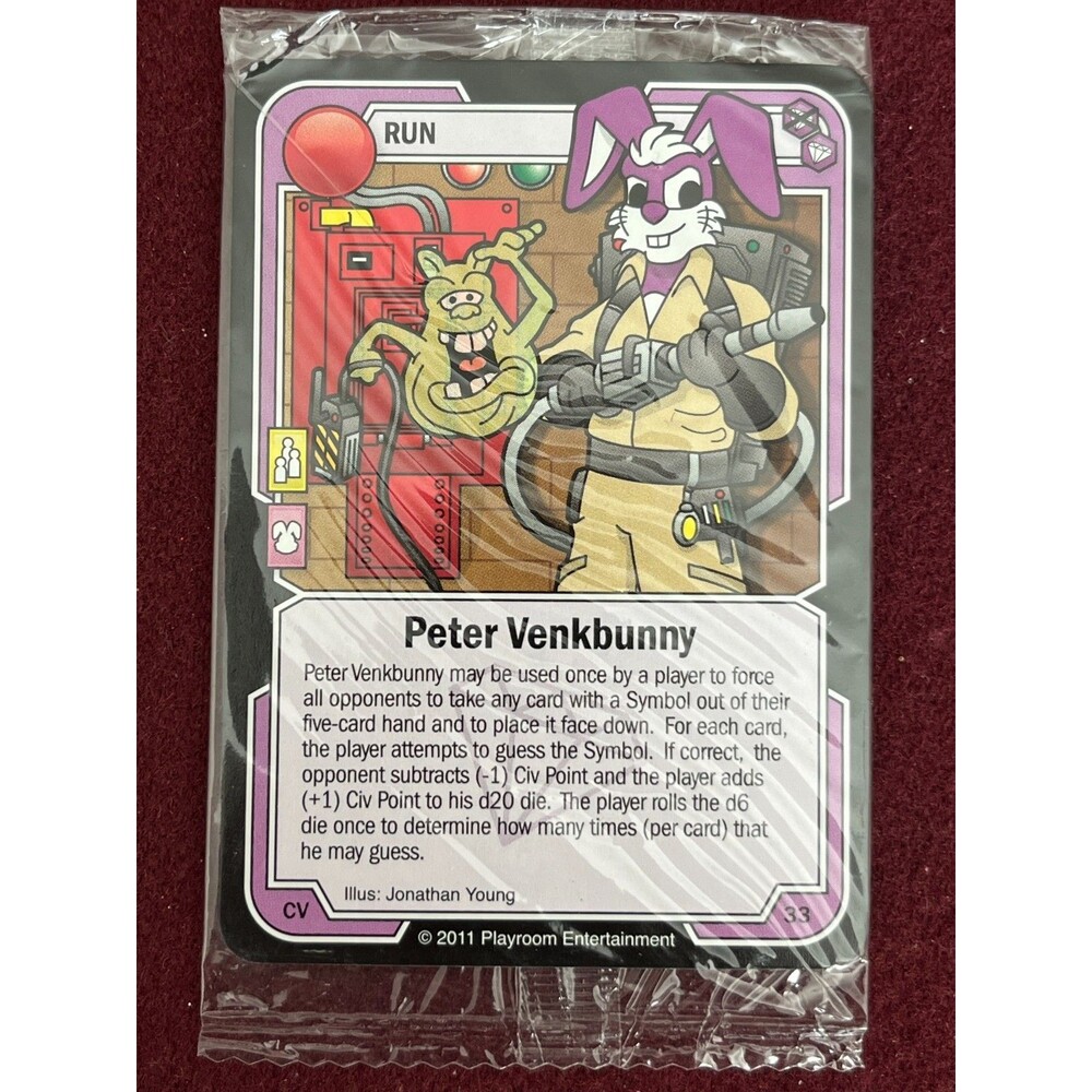 Killer Bunnies Peter Venkbunny Promo Card 2011